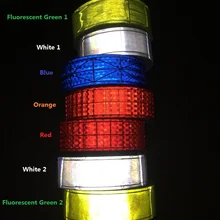 5 см* 1 м, чтобы вы были заметны ПВХ Светоотражающая Лента Светоотражающая Костюмы аксессуары дорожного движения Предупреждение полосы