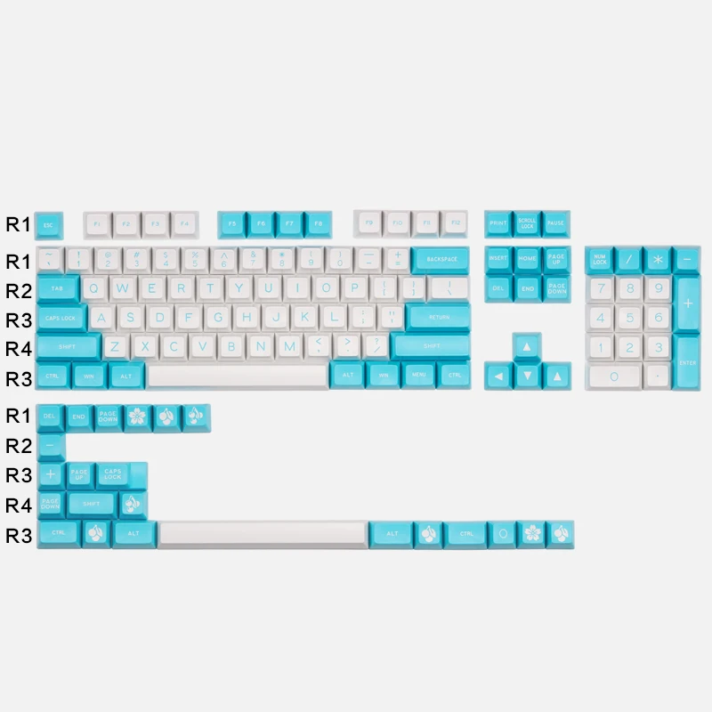 R3 в наличии MAXKEY DOLCH SA двойной кадр ABS колпачки для Механическая клавиатура