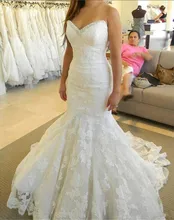 Lace Mermaid Wedding Dresses Vestido De Noiva Sereia Elegant Sexy Dresses for Weddings 2017 High Quality Robe De Mariage