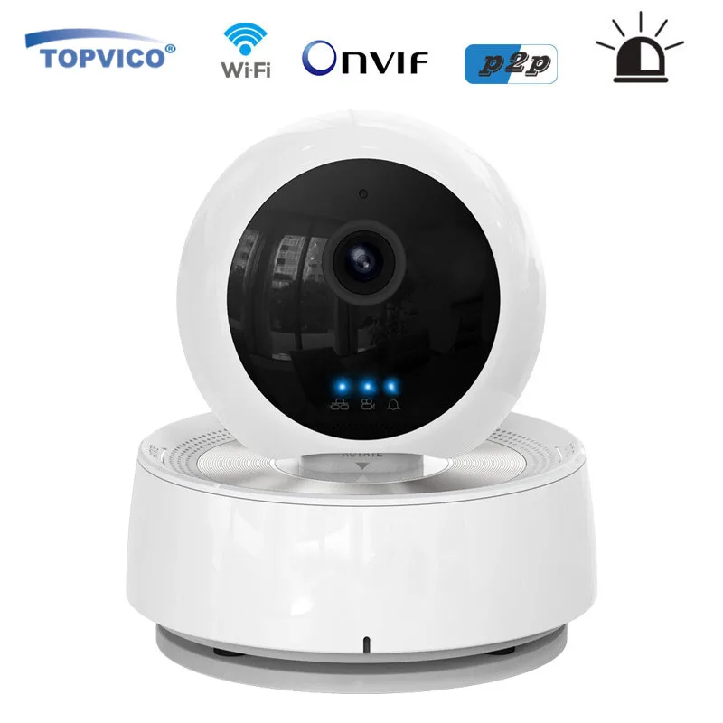 Alarm WIFI IP Camera font b Wireless b font PTZ Pan Tilt 720P 1 0 MP