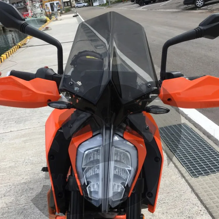 For 2017 2018 2019 KTM Duke 390 125 Windshield Windscreen w/ Bracket Sx RC Black For 2017 2018 2019 KTM Duke 390 125 Windshield Windscreen w/ Bracket Sx RC Black