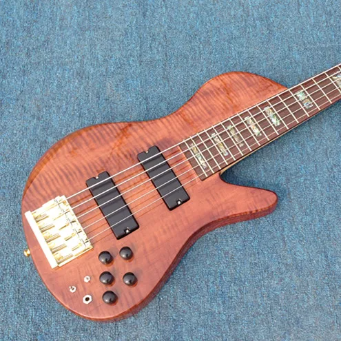 

Free shipping Starshine electric guitar Korean factory ASH body flamed maple top 5 strings