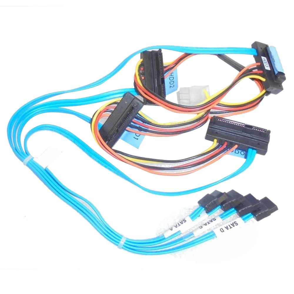 

JINTAI OEM For Dell PowerEdge R410 4x SATA to 4x SAS/SATA HDD Hard Drive Cable P459G