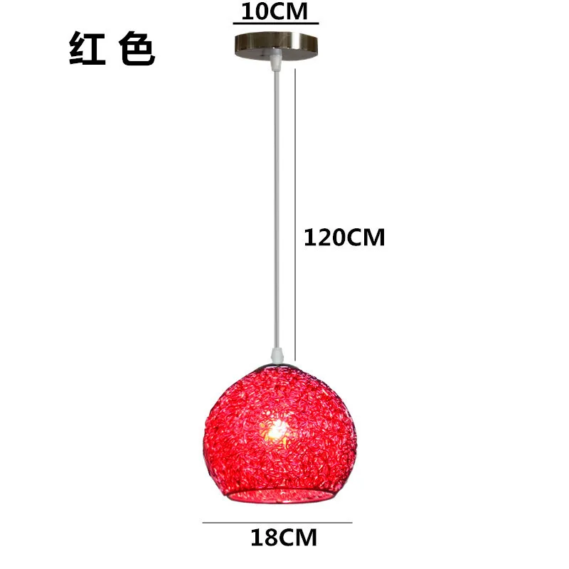 Современный минималистский бар ресторан многоголовый молекулярный вращающийся Кулон лампы скандинавские спальни прикроватные металлические подвесные светильники - Цвет корпуса: Красный
