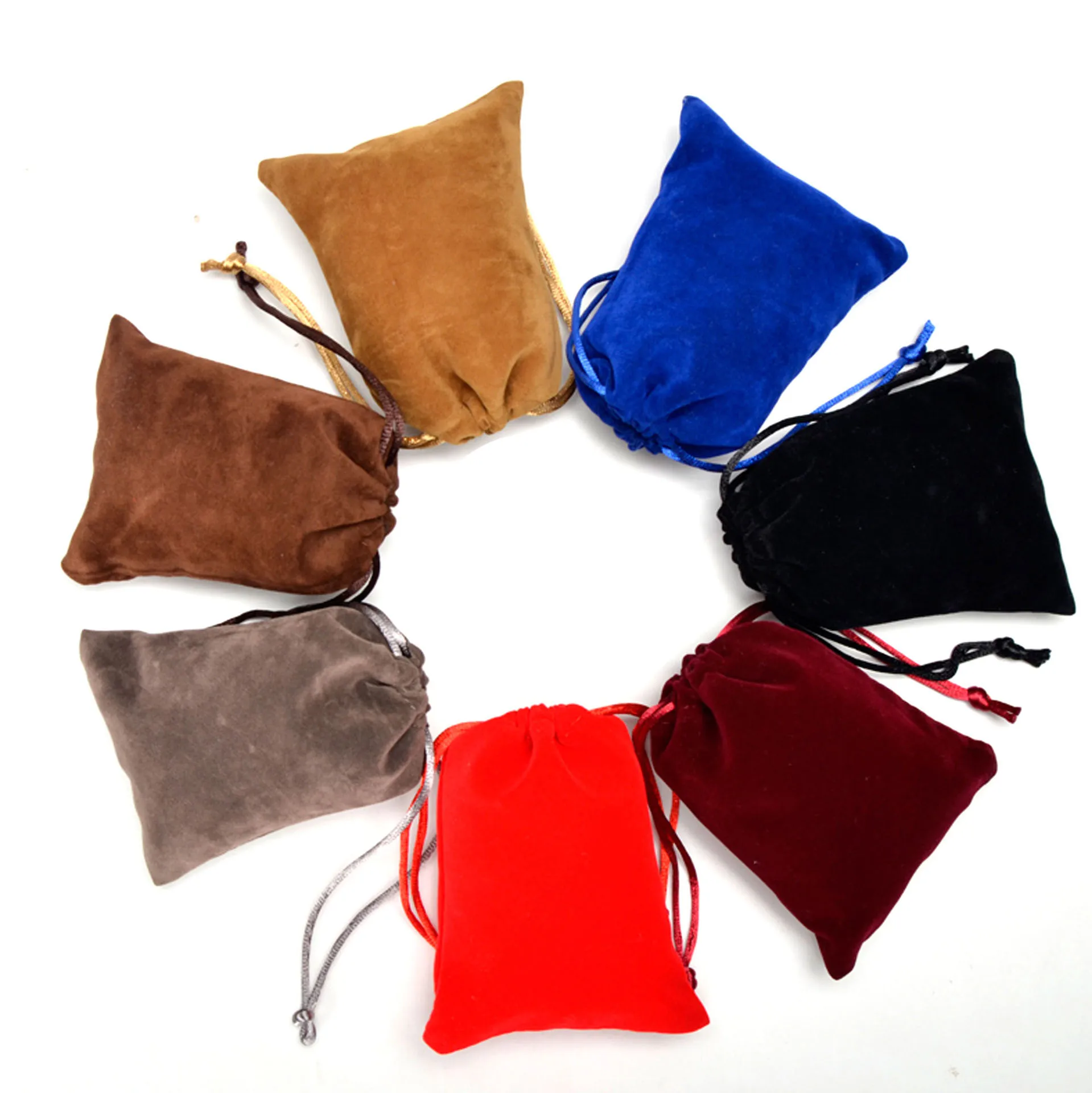 jewelry pouches jewelries organizer storage bag flannel velvet bag packaging bags