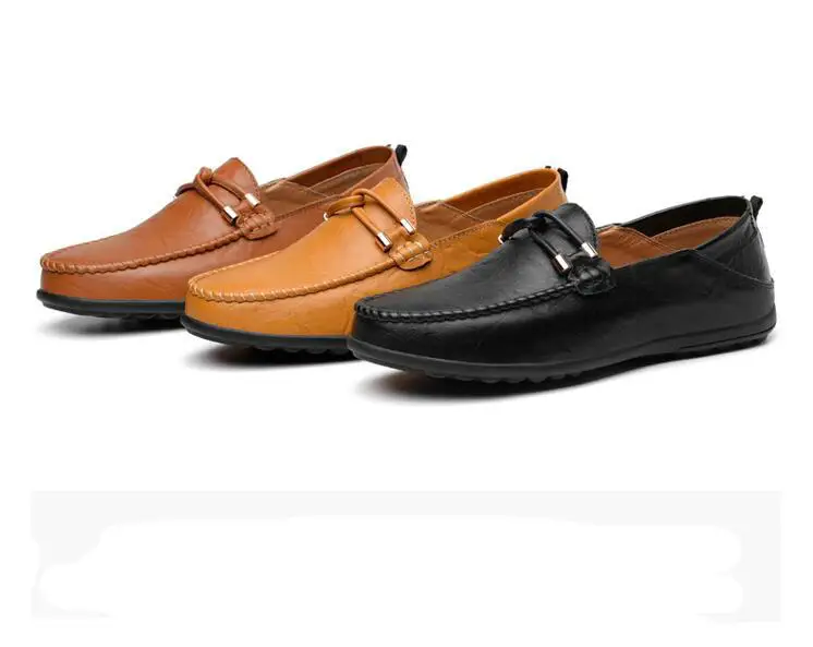 

PEIJADE Handmade Genuine Leather Men Casual Shoes Luxury Brand 2019 Men Loafers Moccasins Breathable Slip on Black Driving Shoes