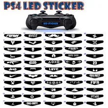 55pcs/lot PS4 controller gamepad game pad joystick joypad joy pad joy stick light bar LED decal led cover sticker free shipping