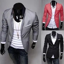 Männer Blazer Neue Ankunft Zwei Taste Blazer masculino Casual Slim Fit Jacke Mann 3 Farben Anzüge Jacken