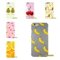 Лимоны банан Cherry фрукты Тонкий силиконовый чехол для iPhone X 4 4S 5 5S 5C SE 6 6 S 7 8 плюс