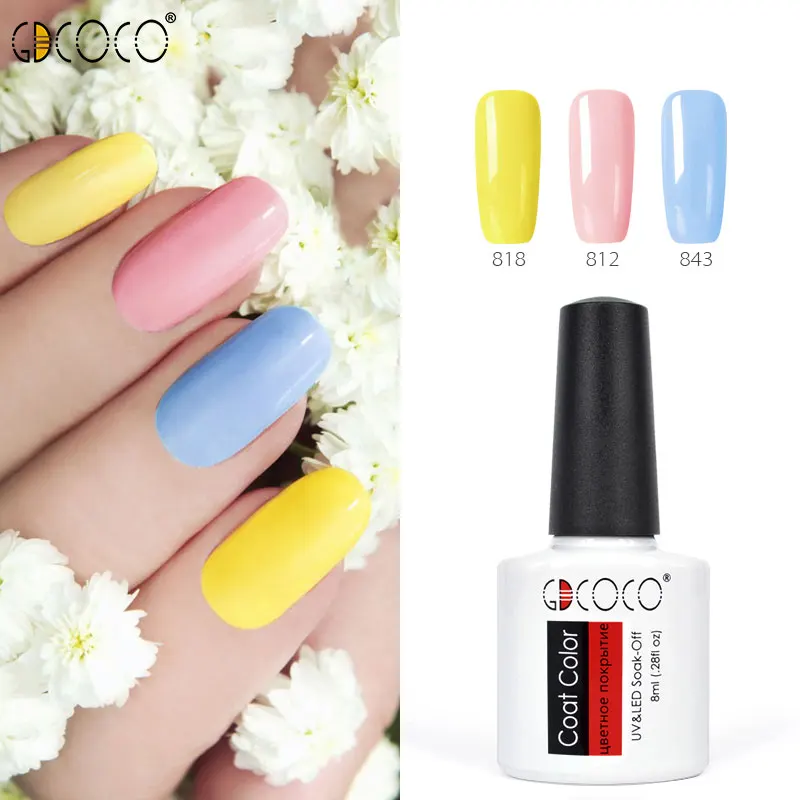 

#70312 nail art manicure design GDCOCO venalisa canni 50 color 8ml Soak Off Enamel Gel Polish LED UV Gel Lacquer Nail Lacquer