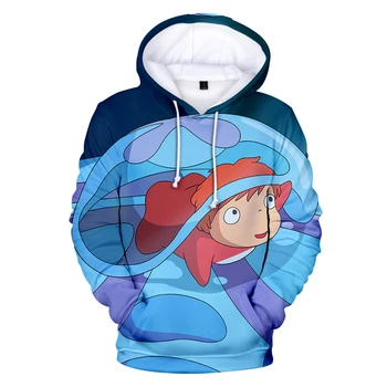 

Casual Printed Animation Ponyo On The Cliff 3D Hoodies Men Women Sweatshirts Autumn Ponyo On The Cliff 3D boys/girls Sweatshirts