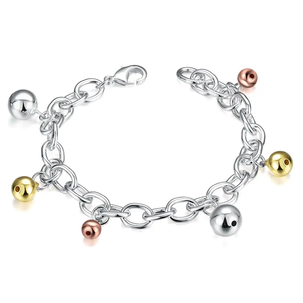 Handmade Fashion Bracelet for Women Silver Plated Jewelry Korea