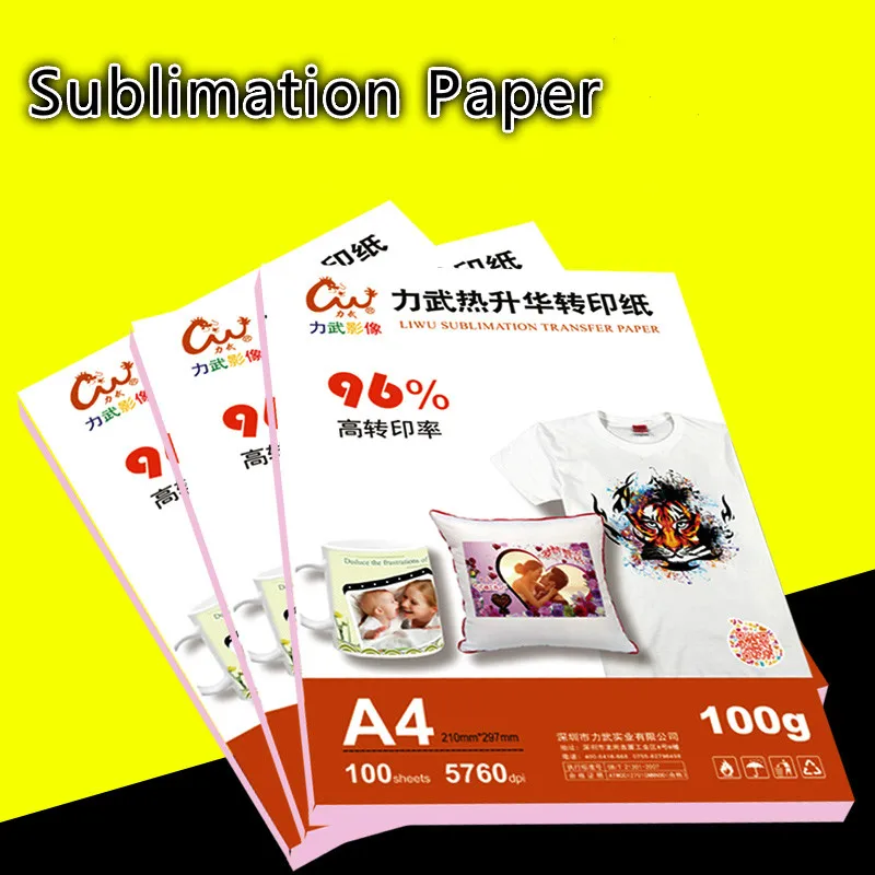 

100sheets/lot A4 Normal White Sublimation Paper Thermal Transfer Paper for Mugs Phone Cases Plates Printing