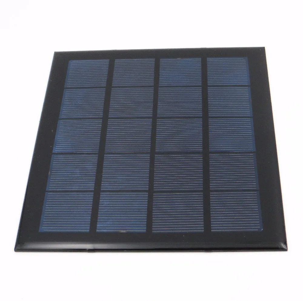 DIY батарея заряд энергии 2,5 Вт 2,5 Вт 5 В 500mA панели солнечные Стандартный эпоксидный поликристаллический кремниевый модуль Мини солнечных