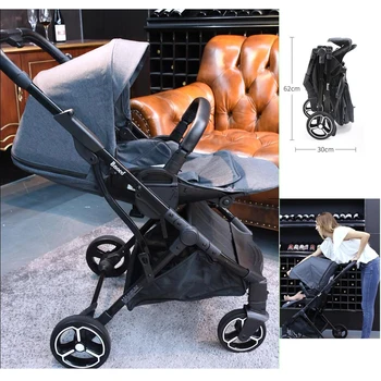 

Baby Stroller Children Pram Carrage One hand folding