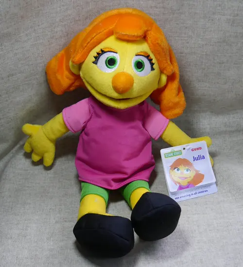 SESAME STREE Elmo and Friends редкая Ограниченная серия Julia 1" плюшевый