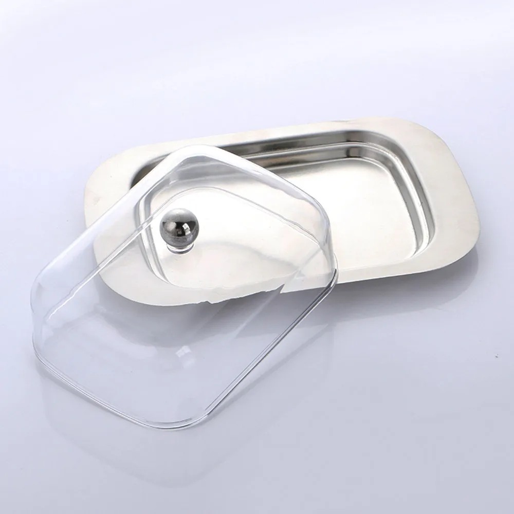 

New Butter Dishes Box Stainless Steel Container For Kitchen Cooking Steak Tray For Convenient Storage Butter Cheese Bread Dish