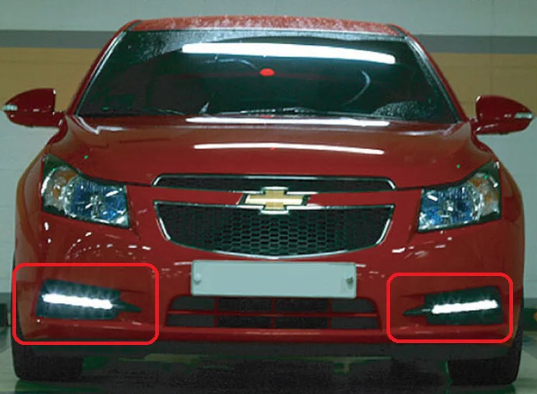 2009 2010 2011 2012 2013 год для Chevrolet Cruze дневной свет Автомобильные аксессуары светодиодный DRL фары для Cruze противотуманные фары