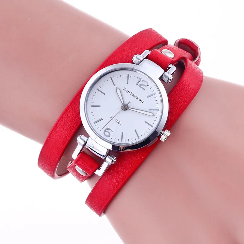 Повседневные модные длинные пояса переплетенные кольца браслет часы женские кварцевые Простые Модные кожаные часы браслет небольшой свежий стиль