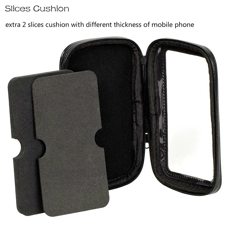 Fimilef Universal Bicycle Motorcycle MTB Bike Phone Bag Holder Front Frame Handlebar Pouch Cell Portable Waterproof Case Bracket (5)