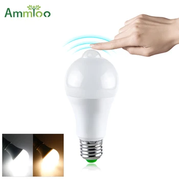 

12W 18W Smart PIR Motion Sensor Bulb 110V 120V 220V E27 LED Bulb Lighting Induction Light Control Lamp For Door Stair Lighting