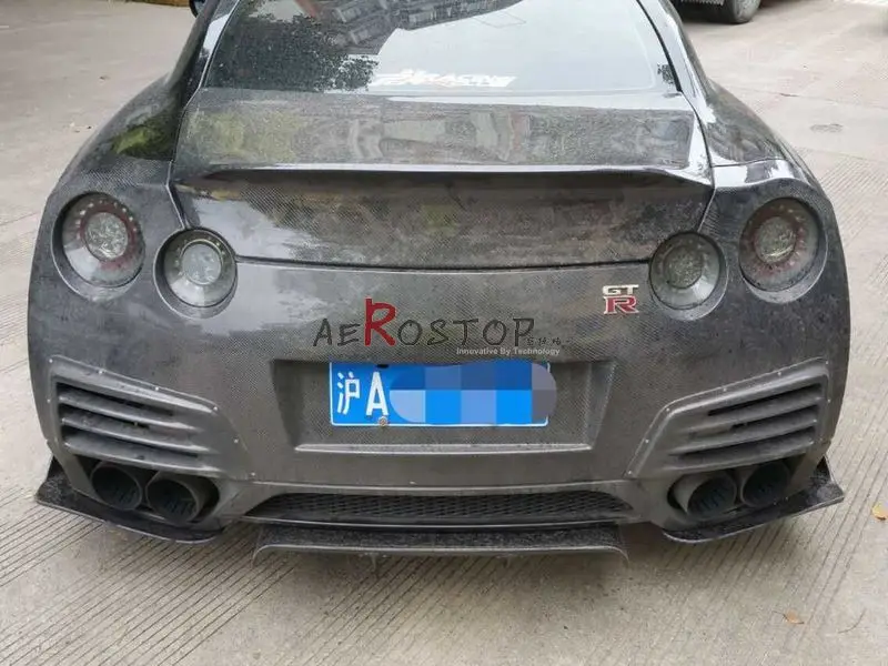 08-16 R35 GTR LLB ходить производительности стиле LIBERTY задняя сторона диффузор 2 шт. FRP стекловолокна Неокрашенный