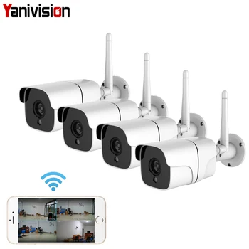 

Wireless Security Camera System 1080P IP Camera Wifi SD Card Outdoor 4CH Audio CCTV System Video Surveillance Kit Camara