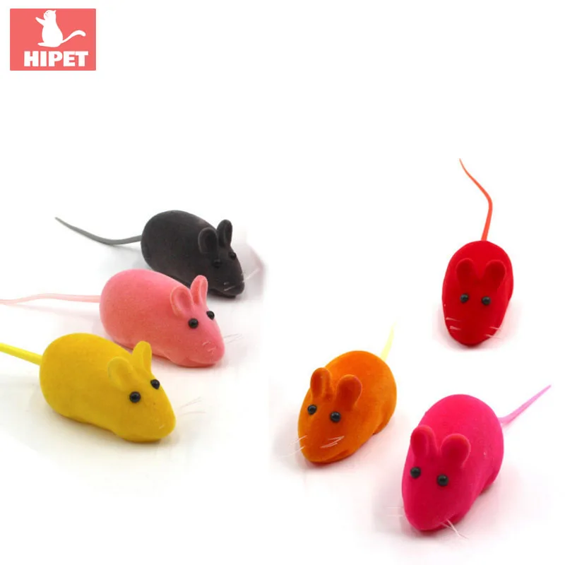

cute Cat Kitten Catching Toy False Mouse Interactive Rat Squeak Noise Sound Toys Mini Funny Playing Toys for cats supplies