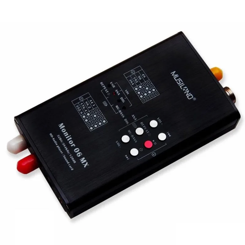 Популярный MUSILAND Monster 06 MX 06MX 32 бит/384 кГц USB звуковая карта и HD плеер APE FLAC WAVE