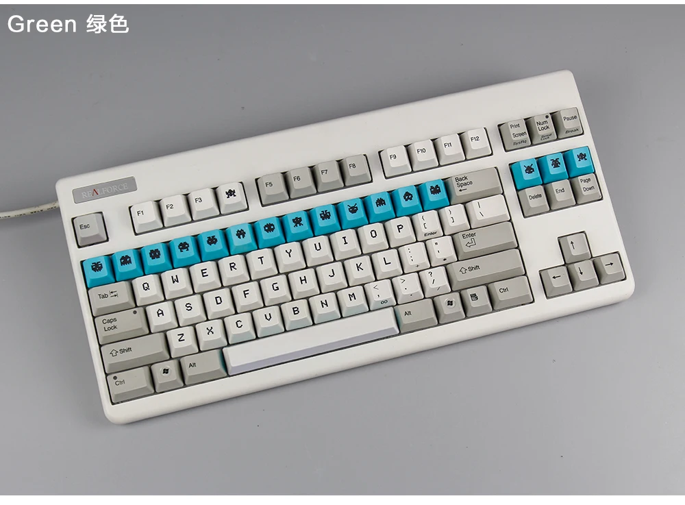 Для статической емкостной клавиатуры пользовательское дополнение Keycap красочные R4 16 клавиш маленькая пчела колпачки для HHKB Topre клавиатуры - Цвет: Зеленый