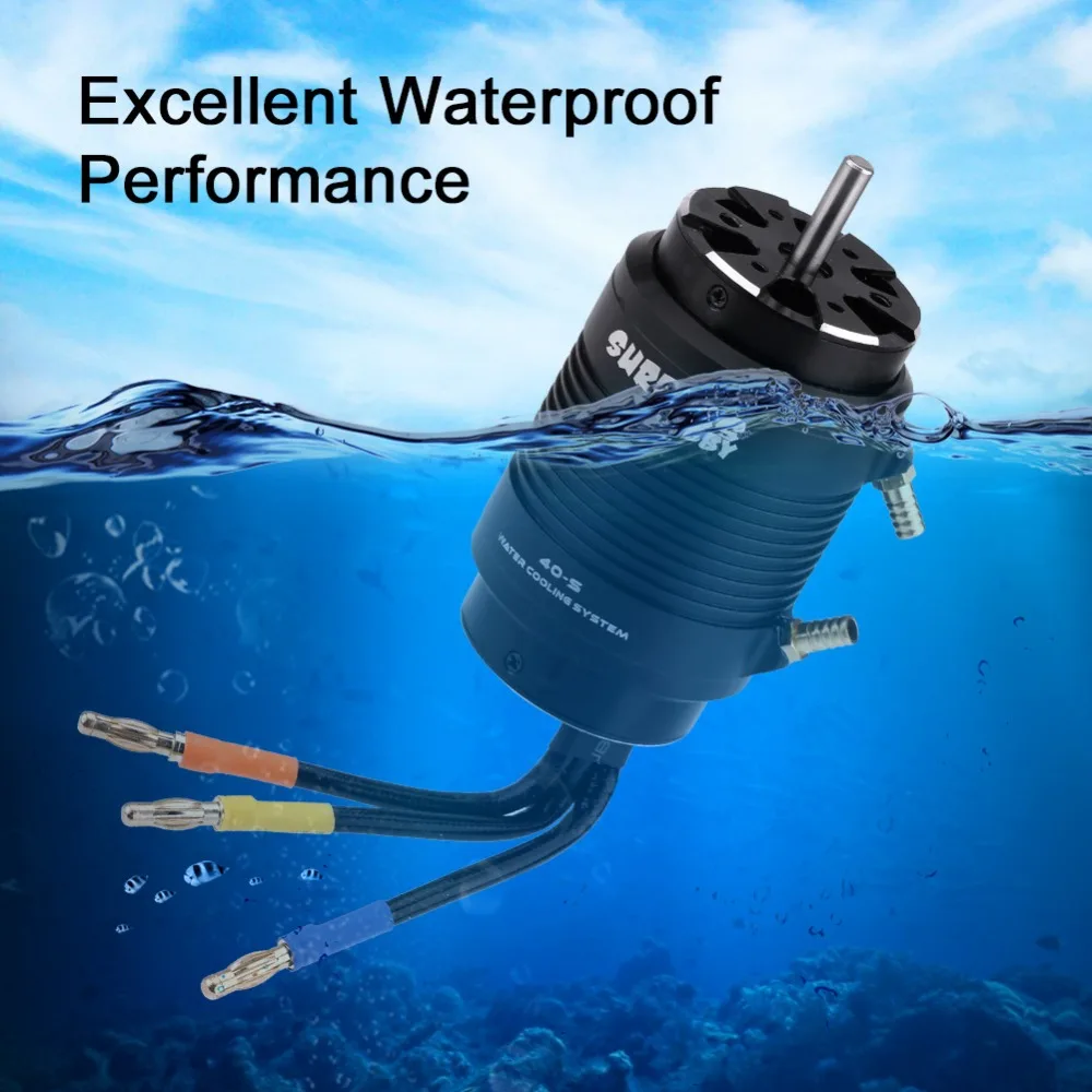 RC Boat Motor Waterproof 4 Poles 4092 1250KV/4074 2000KV Motor 40 L/40