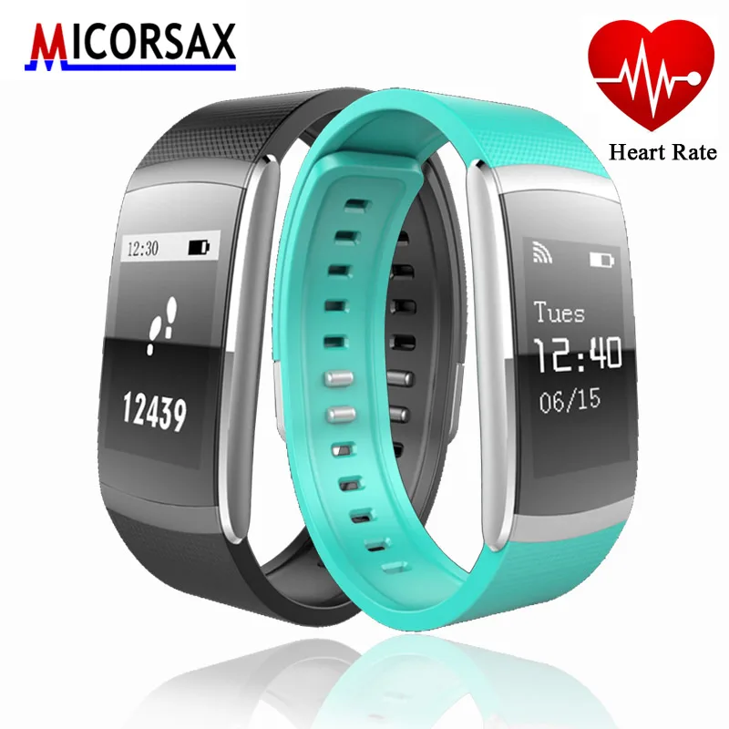 

Alloy Top Smart Bracelet Heart Rate Monitor Multi-Sport Management Fitness Tracker Wristband Bluetooth Pedometer Push Message