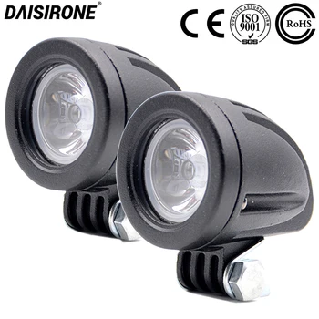 

2PCS 10W 1000LM Motorcycle LED Headlight Fog Light Lamp Auxiliary Light For Automobile Car SUV Work Spot Light 12V 24V 6000K