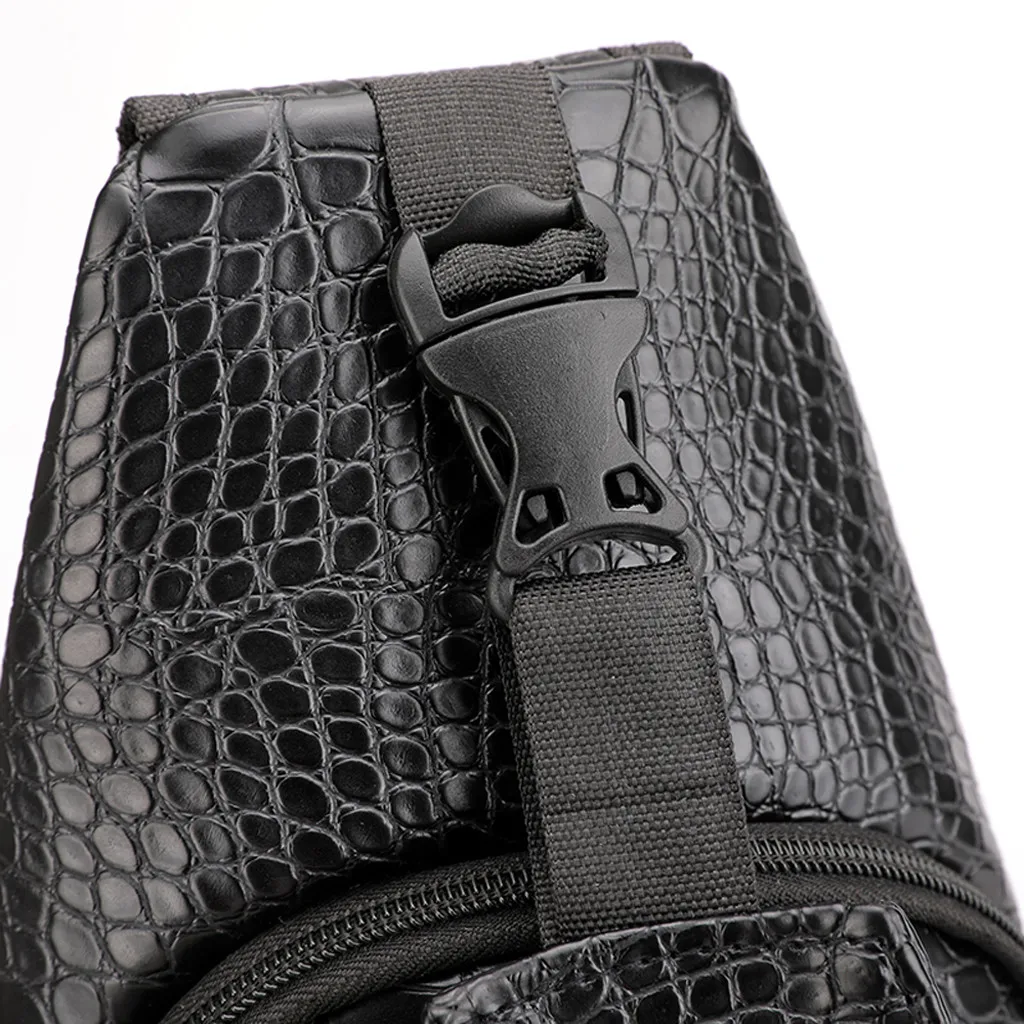 Ladybabag Брендовые мужские диагональные сумки из имитации крокодиловой кожи спортивная Usb нагрудная сумка для активного отдыха пакет дропшиппинг bolsas de muj