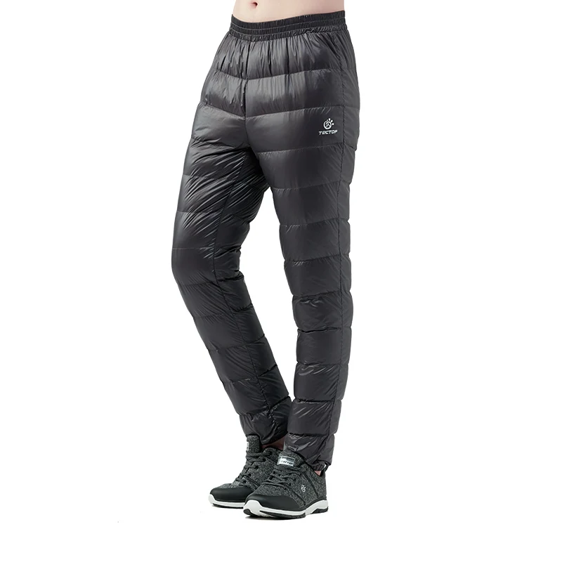 

Tectop Duck Down Pants Men 80% Down inside Warm Waterproof Windproof Winter Outdoor Sport Camping Hiking Ski Trousers for Male