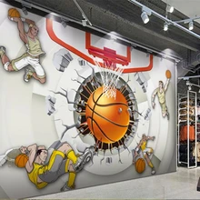 Beibehang новые 3D креативные личностные обои баскетбольный Зал спортсмены крутые рабочие фон papel де parede 3d обои