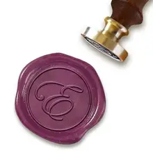 Пользовательские Начальная Воск печать штамп-#2167 edwardian сценарий шрифт с линии границы