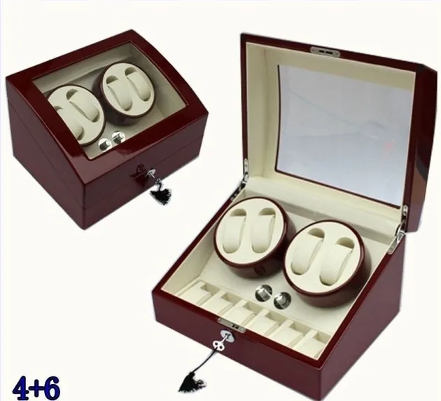 Prix pour 4 + 6 vin rouge montre enrouleur boîte Moteur Automatique Rotation Affichage Boîte de Bonne Qualité Grand Cadeau Prix pour 4 + 6 vin rouge montre enrouleur boîte Moteur Automatique Rotation Affichage Boîte de Bonne Qualité Grand Cadeau