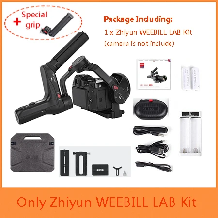 Zhiyun weebill лаборатории 3-осевой Карманный Стабилизатор Для беззеркальных Камера s, Zhiyun weebill для sony a6500 A7M3 Panasonic Камера - Цвет: weebill w wb-grip