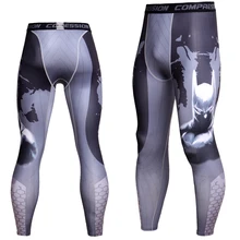 Спортивные мужские компрессионные трико для бега мужские беговые и для спортзала для игры в баскетбол леггинсы активный Бодибилдинг Йога Тренировки тренировочные брюки