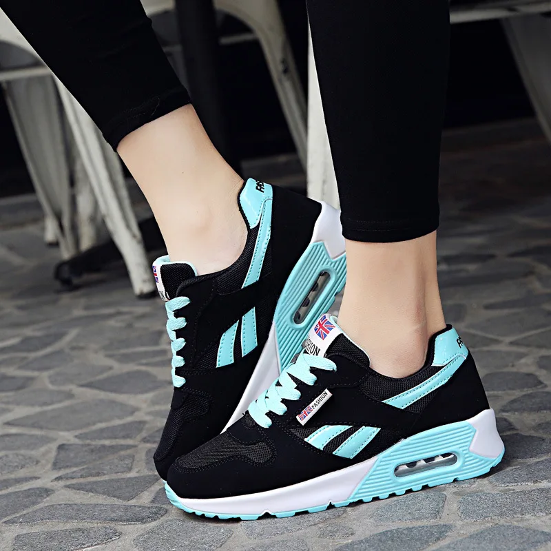 Zapatillas de deporte a moda 2018 informales para mujer, zapatillas deportivas para tenis, zapatillas planas de cuero PU primavera y otoño para mujer|Zapatos de mujer| - AliExpress