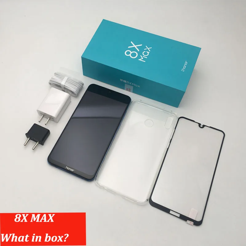 Честь 8X Макс 7 12 большой экран OTA обновление смартфона Двойная камера Android 8 1 окта