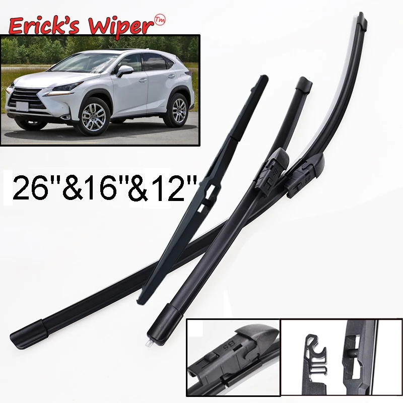Набор передних и задних стеклоочистителей Erick для Lexus NX Series NX200 NX200t NX300h 2014 2015 2016 2017