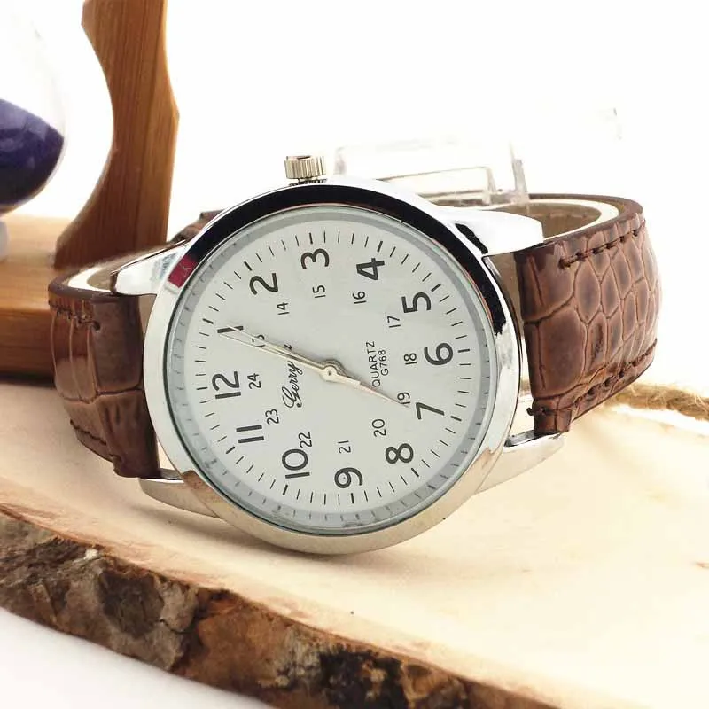 Timezone#501 Элегантные Аналоговые Роскошные Спортивные кварцевые мужские наручные часы с кожаным ремешком повседневные спортивные наручные часы Relogio
