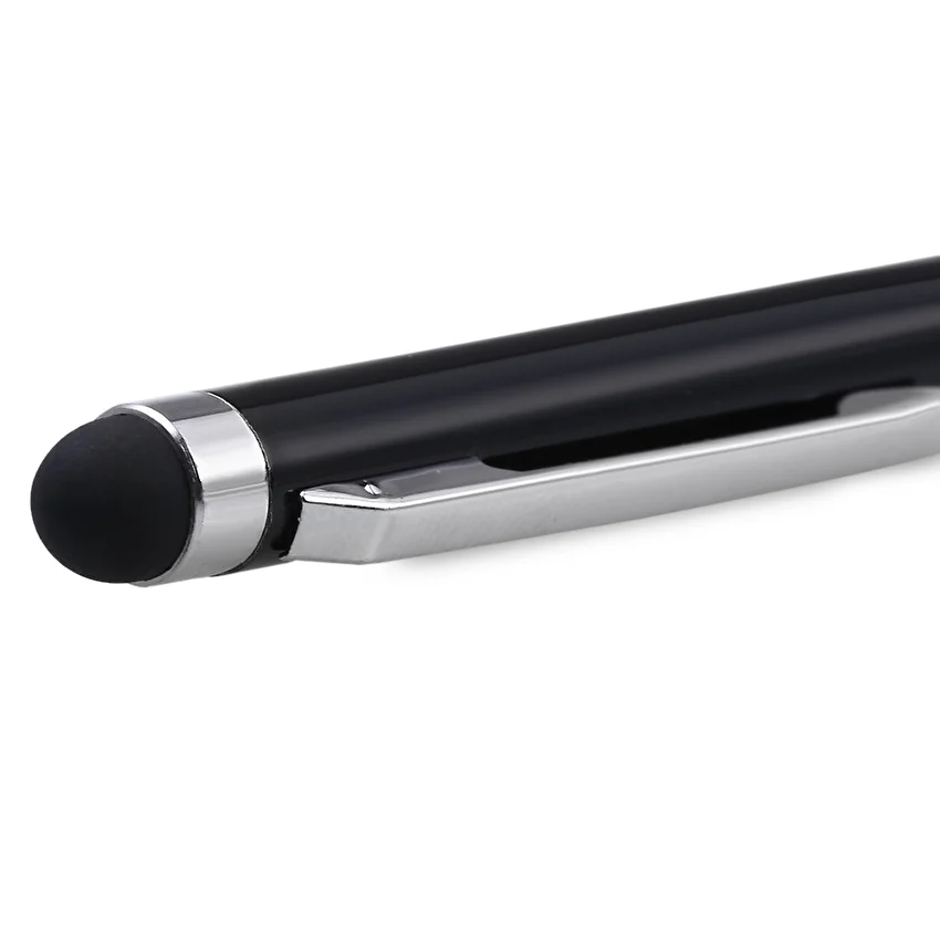 1 шт. 2в1 емкостный сенсорный экран Стилус и шариковая ручка для мобильного телефона черный материал Escolar офисные принадлежности