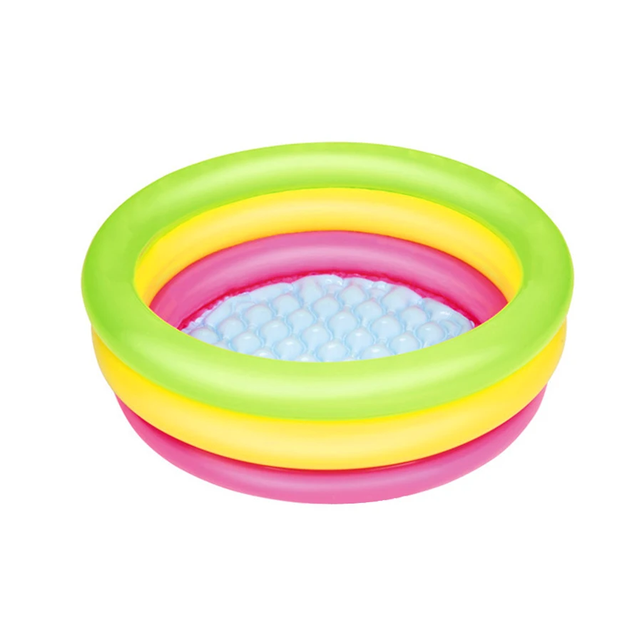 3 слоя радужной расцветки яркий надувной круглый нижний надувной детский морской шар бассейн детский игровой бассейн 70*24 см