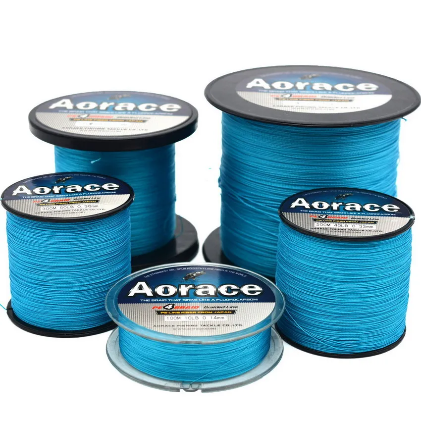 Blue Fishing Line Braided Multifilament PE Braid Line Peche Pesca