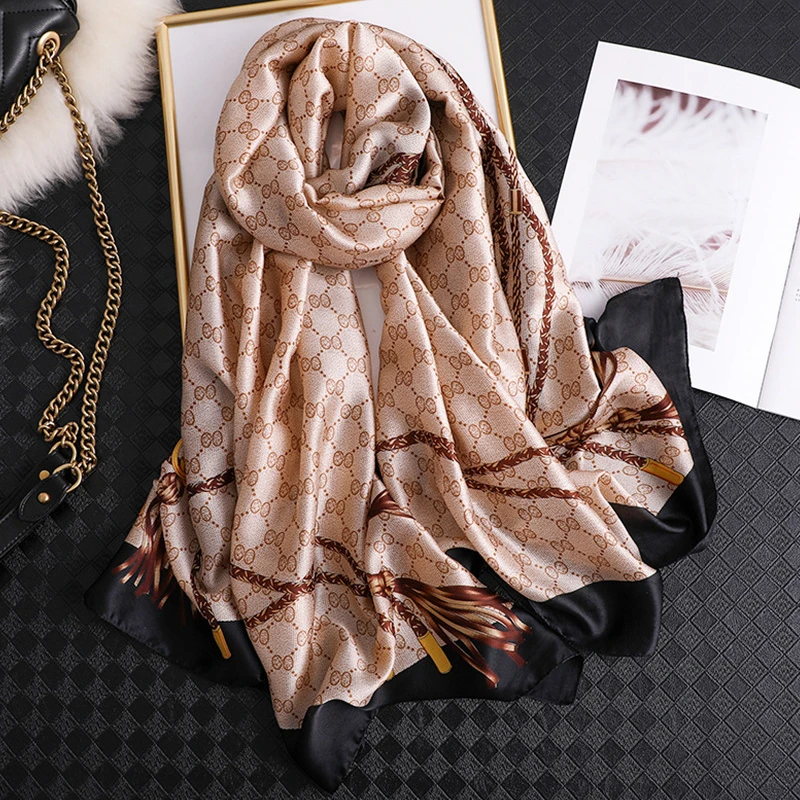 2019 Luxury Brand Women Scarf Summer Silk Scarves Shawls Lady Wraps