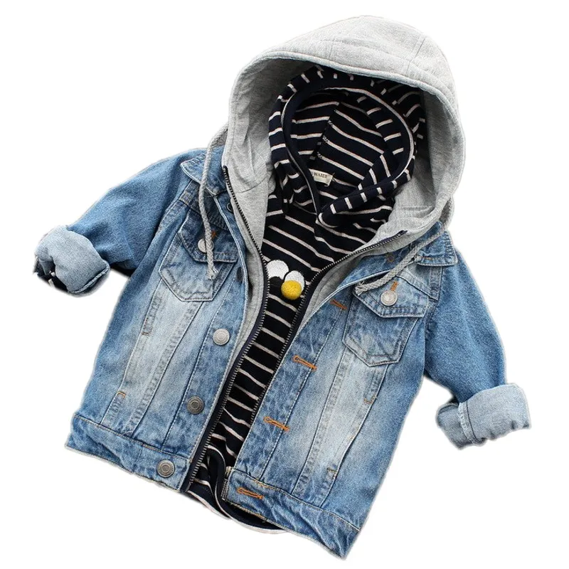2019 New Spring Autumn Children Outerwear Casual Jeans Kids Clothes