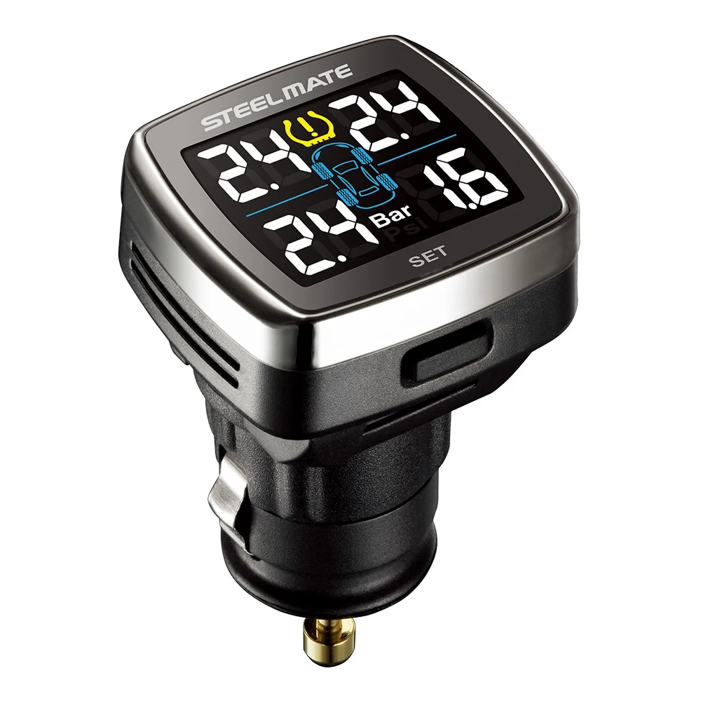 Steelmate TP 78 font b TPMS b font Tire Pressure Monitoring System LCD Display Cigarette Plug